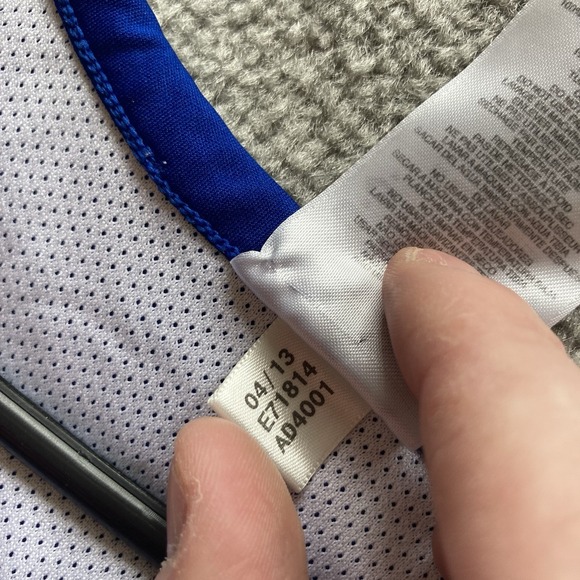 Michigan Lady Pride Reversable Jersey Blue White #25 Adidas Y2K Size Medium - Picture 4 of 9